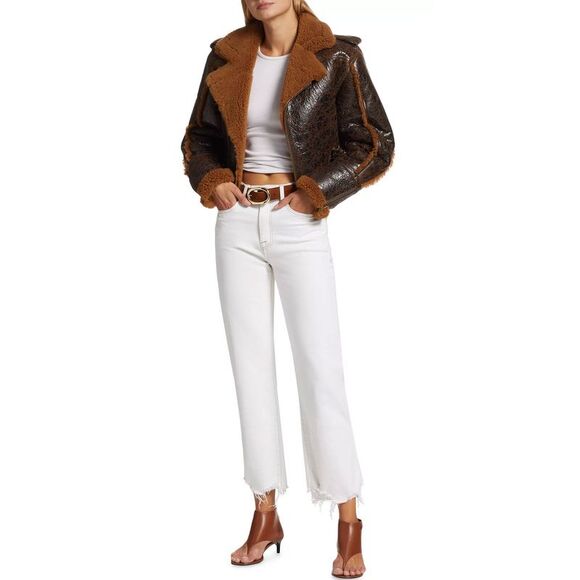 Frame Womens Le Jane High Rise Ankle Wide Leg Jeans 25 Au Natural - NWT $278 - Picture 2 of 7